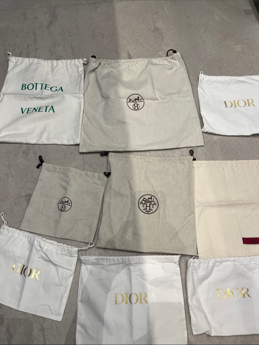Beige Drawstring Dust Bag - Luxury Storage
